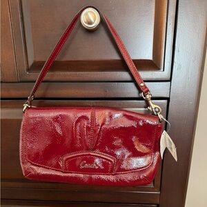 Coach Glossy Red Patent Leather Bag